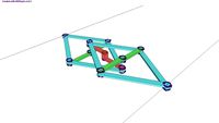 MSPhysics double reverse Peaucellier