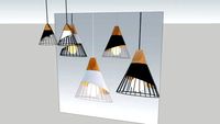 Đèn thả hình nón lưới công nghiệp THCN 38 ( Industrial Hanginf Lighting )