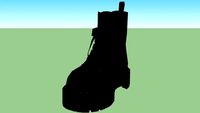 schwarzer schuh