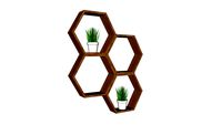 Hexagon shelves