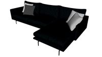Houston Sectional Sofa Orion Gray Fabric by Modloft
