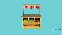 MINI MERCADINHO DE MADEIRA AMARELO - MIMOO TOYS