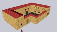 Greek House set Greek building