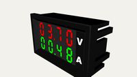 Digital display voltmeter and ammeter