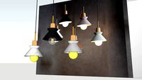 Đèn thả bê tông composite BTCN 13 ( Hanging Light composite Concrete Modern)