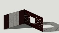 Geometrical Wall panel Wood Veneer laminate