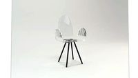 CHAISE CALI BARREAUX PIED PYRAMIDE ARRONDI Acrila Furniture