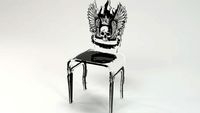 CHAISE LET'S ROCK TÊTE DE MORT Acrila Furniture