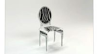 CHAISE SIXTEEN ZEBRE CONTOUR BLANC Acrila Furniture
