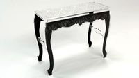 CONSOLE BAROQUE BLANCHE PIED NOIR Acrila Furniture