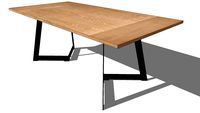 OPUS EXTENDABLE DINING TABLE, REF 3700, Michel FERRAND