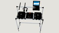 Rack DJ Titanium RDJ CDJ com Equipamentos