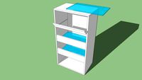 Cassier avec récup étagères frigo