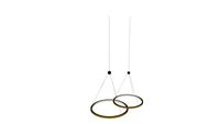 Pendant lamp, Golden cricle