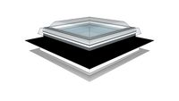 090090 Fixed Flat roof window w. Dome - CFP ISD 0--0