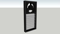 Louvered Window with Exhaust Fan