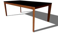 ALLURE EXTENDABLE DINING TABLE CERAMIC TOP WITH OAK BASE, REF 6230, Michel FERRAND