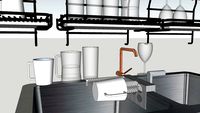 Cups Washing Tool
