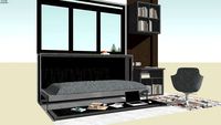MURPHY BED - WALL BED - FOLDING BED - WORK STATION HORIZONTAL