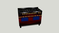 PDN-1207D-E3 (Red) - Brass Handles