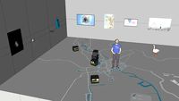 Down (Exhibition Sketch, 2020 Taiwan Biennial) with 14 inch TV