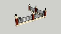 铁艺栏杆/围墙 067 Wrought iron fence -轮廓放样部件素材-Profile Builder Assembly