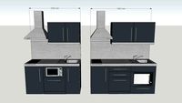 Elfin kitchenette / Compact kitchen 1500mm & 1800mm