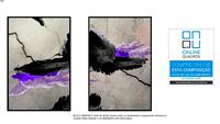 Composição de 2 Quadros Crack wall texture