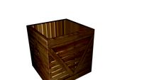 caisse en bois/ range-bûches