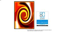 Quadro Vertical Abstrato Alaranjado