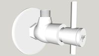 ARBO LO-1904 Angle Valve With Wall Flange