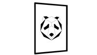 Quadro Panda Minimalista - Galeria9, por Taise Pimentel