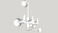 ARBO PR-2122 Wall Mixer 3 In 1 With Wall Flange