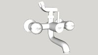 ARBO DD-1221 Wall Mixer 2 In 1 With Crutch (With Telephonic Arrangement)