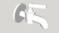 ARBO AQ-1102 Bib Tap With Wall Flange