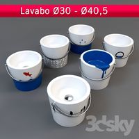 A set of children's washbasins LAVABO