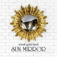 Small gold leaf SUN MIRROR