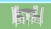 MEJA MAKAN BELAH KETUPAT/DINING TABLE