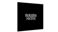 Quadro Hakuna Matata quadrado fundo preto - Galeria9, por JulioJodas