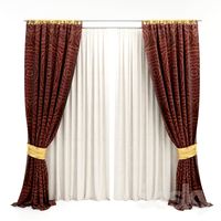 Maroon curtain