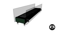 Lareira Ecológica Portátil 140cm Verde