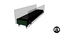 Lareira Ecológica Portátil 120cm Verde