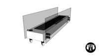 Lareira Ecológica Portátil 120cm Branca