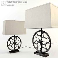 Vintage Rust Table Lamp