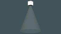 Faretto cubico a soffitto