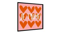 Quadro JE T'AIME! - Galeria9, por SUSPIRO