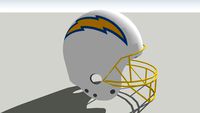Los Angeles Chargers Football Helmet