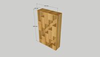 Giá đơn 1 khối 610x1000 - sử dụng 2 mặt