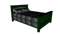 Queen Slat Back Bed