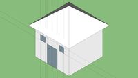 Visual style (SketchUp classic simple)
